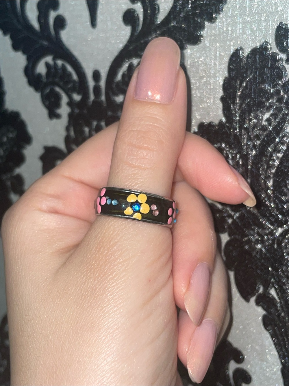 Y2K flower ring